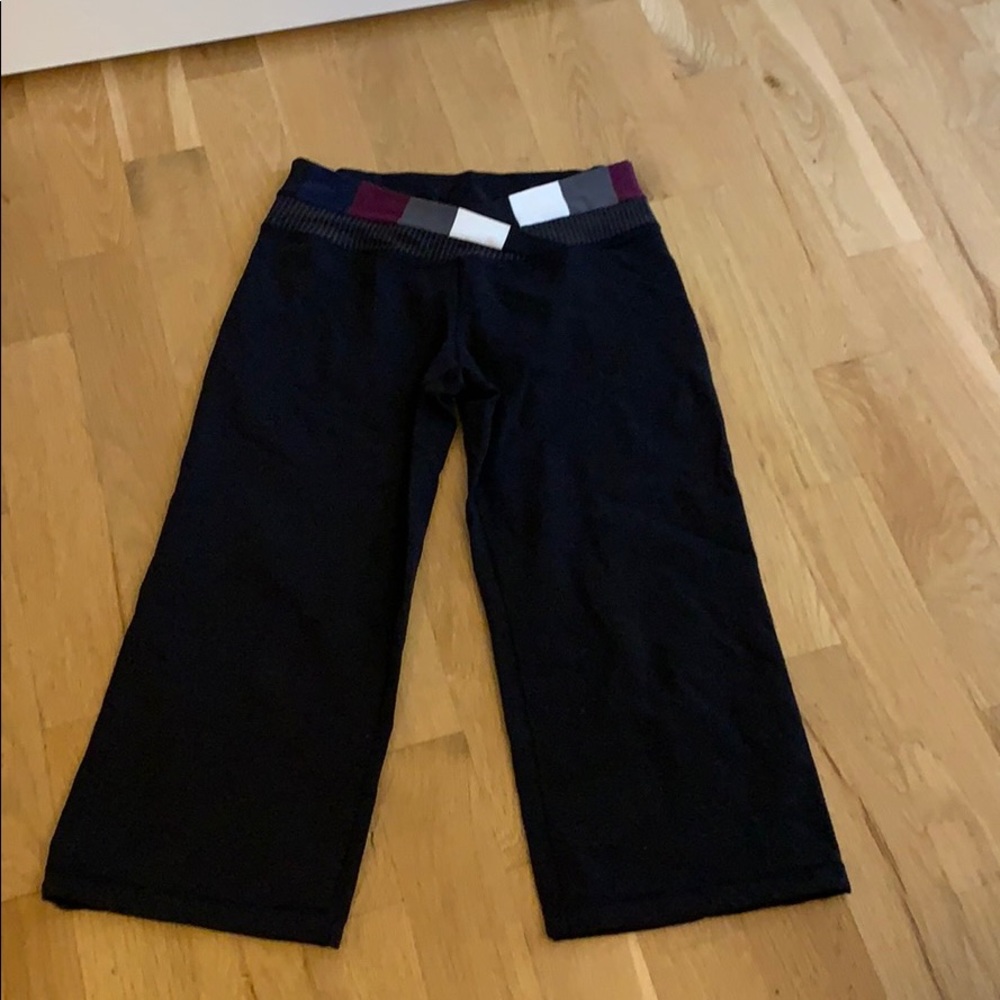 Lululemon loose crap yoga pants patchwork waste